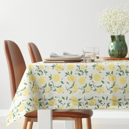 Vodoodpudivý obrus LUNA 110x140 cm s citrónmi